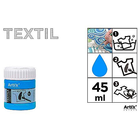 Vopsele pentru textile - VOPSEA TEXTILE IPB 45ml ALBASTRU AZUR MEDIU PP651-17
