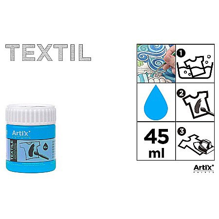 Vopsele pentru textile - VOPSEA TEXTILE IPB 45ml ALBASTRU CIEL PP651-19