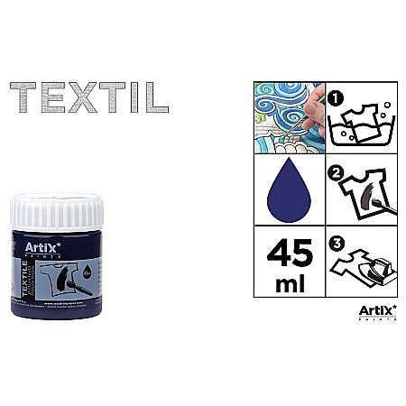 Vopsele pentru textile - VOPSEA TEXTILE IPB 45ml ALBASTRU ULTRAMARIN PP651-20