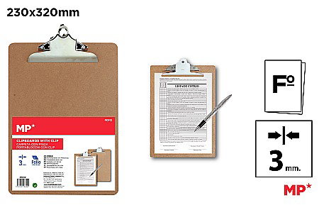 ORGANIZARE SI ARHIVARE - CLIPBOARD LEMN IPB A4 CU CLIPS PC912