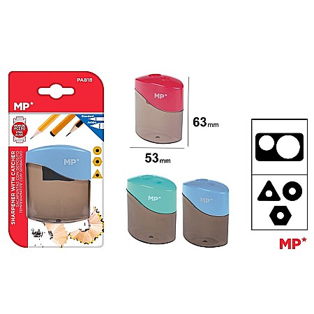 Ascutitori - ASCUTITOARE DUBLA CU CONTAINER IPB CORP TRANSPARENT PA818
