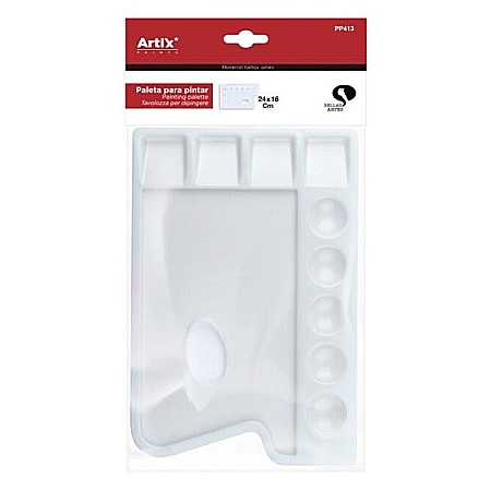 Pahare, palete si sorturi pictura copii - PALETA PLASTIC PENTRU PICTURA IPB 24*16CM PP413