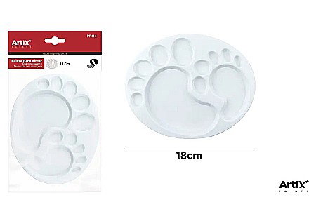 Pahare, palete si sorturi pictura copii - PALETA PLASTIC PENTRU PICTURA IPB 18*14.5CM PP414