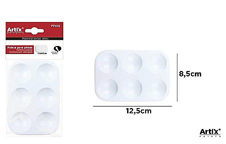 Pahare, palete si sorturi pictura copii - PALETA PLASTIC PENTRU PICTURA IPB 19*13CM PP419