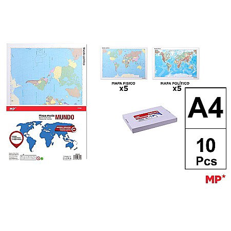 Materiale Didactice - HARTA LUMII IPB A4 FIZICA SI POLITICA 10/SET PM103