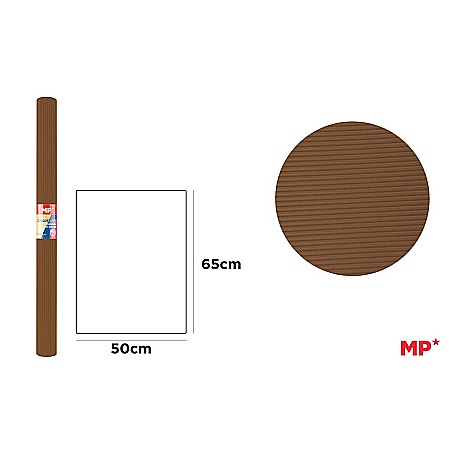 Hartie ondulata pentru flori - CARTON ONDULAT IPB 65*50CM 280GR MARO PN593-15