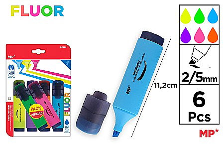Textlinere - TEXTMARKER IPB 6/SET CULORI FLUO PE489