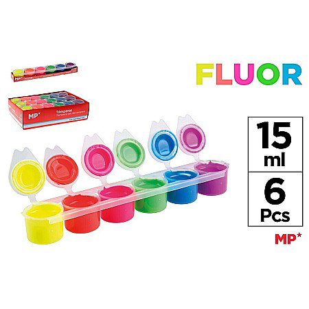Acuarele Guase - GUASE IPB 15ML*6 CULORI FLUORESCENTE PP162-02