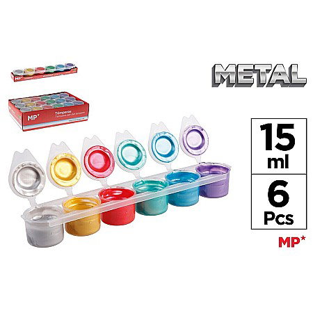 Acuarele Guase - GUASE IPB 15ML*6 CULORI METALIZATE PP162-03