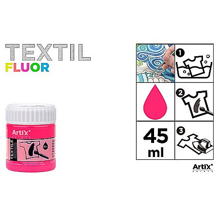 Vopsele pentru textile - VOPSEA TEXTILE IPB 45ml ROZ NEON PP651-26