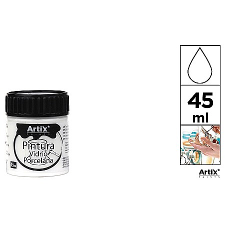 Vopsele Sticla/ Portelan - VOPSEA PENTRU STICLA SI PORTELAN IPB 45ml ALB PP661-01