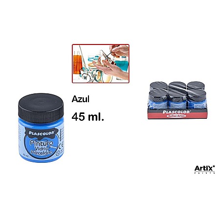 Vopsele Sticla/ Portelan - VOPSEA PENTRU STICLA SI PORTELAN IPB 45ml ALBASTRU PP661-07