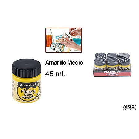 Vopsele Sticla/ Portelan - VOPSEA PENTRU STICLA SI PORTELAN IPB 45ml GALBEN PP661-02