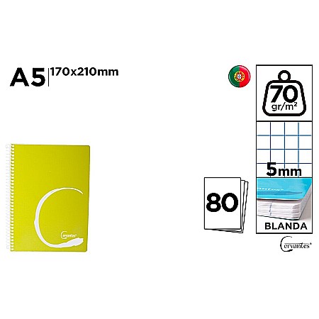 Caiete - CAIET A5 IPB 80F SPIRA COLOR PATRATELE PB726