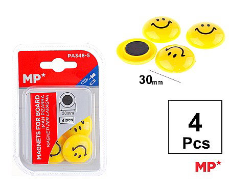 MIJLOACE DE PREZENTARE - MAGNETI IPB 30MM SMILEY PA348-5