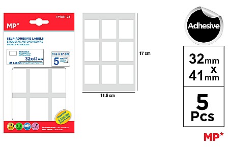 Etichete autoadezive - ETICHETE ADEZIVE IPB 32*41MM 5 COLI/SET BUCATI PN151-25