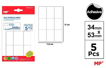Etichete autoadezive - ETICHETE ADEZIVE IPB 34*53MM 5 COLI/SET 45 BUCATI PN151-26
