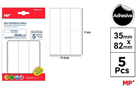 Etichete autoadezive - ETICHETE ADEZIVE IPB 35*82MM 5 COLI/SET 30 BUCATI PN151-29