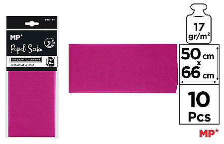 Umpluturi pentru cadouri - HARTIE DE MATASE IPB 50*66CM 10/SET ROZ MAGENTA PN221-09