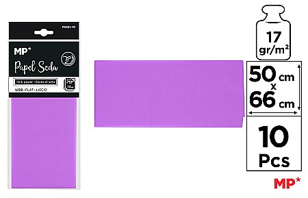 Umpluturi pentru cadouri - HARTIE DE MATASE IPB 50*66CM 10/SET MOV DESCHIS PN221-10
