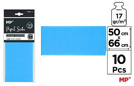 Umpluturi pentru cadouri - HARTIE DE MATASE IPB 50*66CM 10/SET AQUA PN221-14