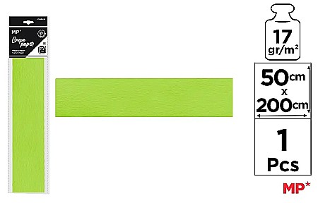 Hartie Creponata, Hartie Glasata - HARTIE CREPONATA IPB 50*200CM 17GR VERDE MAR PN222-19