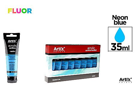 Culori si vopsele acrilice - CULORI ACRILICE IPB 35ML ALBASTRU NEON PP639-36