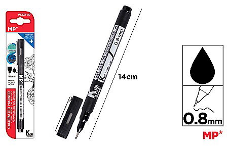 FINE ARTS&GRAPHICS - LINER IPB 0.8MM NEGRU PE331-09