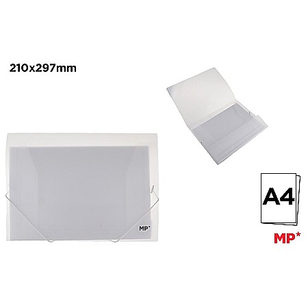 ORGANIZARE SI ARHIVARE - DOSAR PLIC PP A4 IPB CU ELASTIC ALB TRANSLUCID PC308