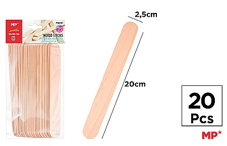 Betisoare, Paletine Lemn - PALETINE LEMN IPB 2.5*20CM 20/SET NATUR PM030