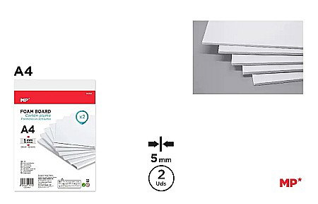 Carton mousse (Foamboard) - CARTON MOUSSE IPB A4 5MM 2/SET ALB PN730/ PN701