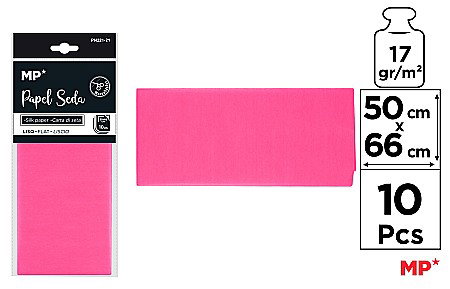Umpluturi pentru cadouri - HARTIE DE MATASE IPB 50*66CM 10/SET ROZ INCHIS PN221-21