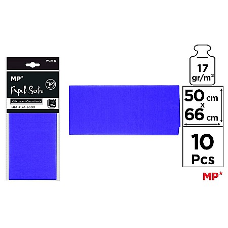Umpluturi pentru cadouri - HARTIE DE MATASE IPB 50*66CM 10/SET ALBASTRU INDIGO PN221-22