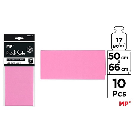 Umpluturi pentru cadouri - HARTIE DE MATASE IPB 50*66CM 10/SET ROZ DESCHIS PN221-24