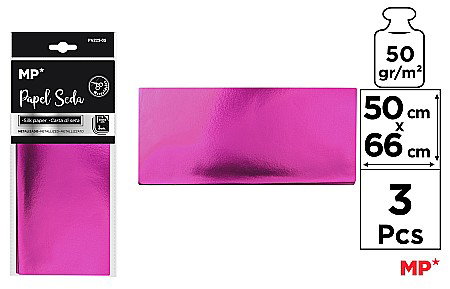 Umpluturi pentru cadouri - HARTIE DE MATASE IPB METALIZATA 50*66CM 3/SET MOV PN225-05