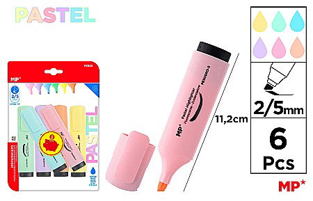 Textlinere - TEXTMARKER IPB 6/SET CULORI PASTEL PE505