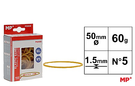 ORGANIZARE SI ARHIVARE - ELASTICE IPB 50*1.5MM 60GR GALBEN PG006