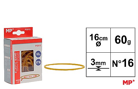 ORGANIZARE SI ARHIVARE - ELASTICE IPB 160*3MM 60GR GALBEN PG013