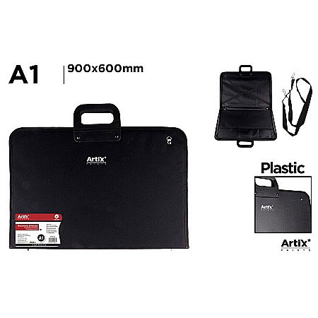 Serviete pentru documente - SERVIETA DOCUMENTE IPB PLASTIC A1 CU MANER NEAGRA PC210