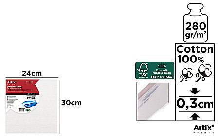 Panza/ Carton panzat pentru pictura - CARTON PANZAT IPB 24*30CM PP95-2430