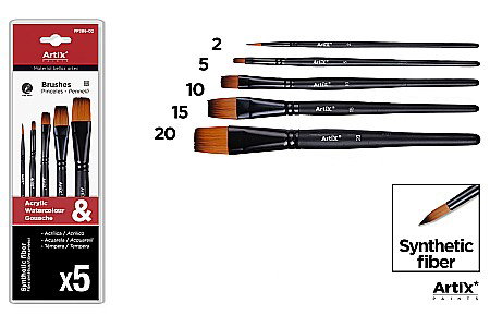 FINE ARTS&GRAPHICS - PENSULE IPB PROFESIONALE VF.SINTETIC DREPT 5/SET NR.2,5,10,15,20 PP386-02