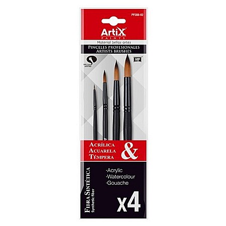 FINE ARTS&GRAPHICS - PENSULE IPB PROFESIONALE VF.SINTETIC ROTUND 4/SET NR.1,8,12,16 PP388-02