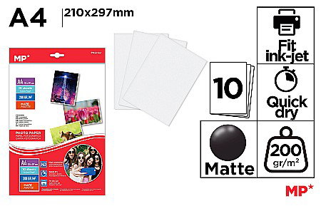 Hartie Foto - HARTIE FOTO IPB A4 200GR/M2 10/SET PN241A4