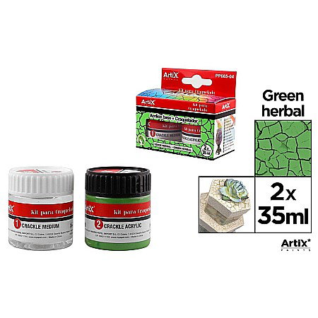 Lacuri/ Mediumuri - KIT CRAPARE IPB 35ML LAC MEDIUM + VOPSEA ACRILICA VERDE IARBA PP665-04