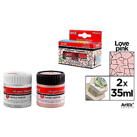 Lacuri/ Mediumuri - KIT CRAPARE IPB 35ML LAC MEDIUM + VOPSEA ACRILICA TRANDAFIRIU PP665-05