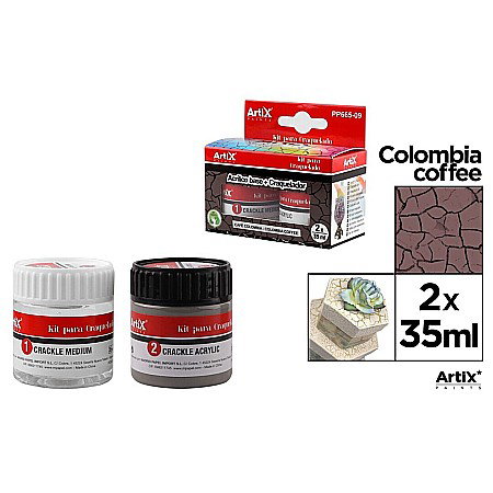 Lacuri/ Mediumuri - KIT CRAPARE IPB 35ML LAC MEDIUM + VOPSEA ACRILICA CAFENIU PP665-09
