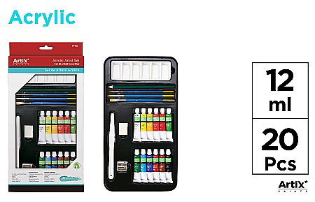 Culori si vopsele acrilice - SET CULORI ACRILICE IPB PENTRU ARTISTI 12ML 20 piese/SET PP195