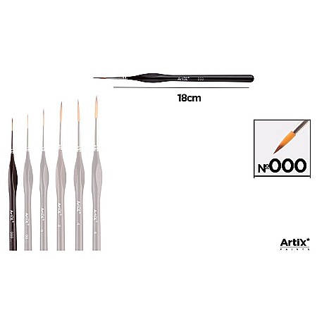 FINE ARTS&GRAPHICS - PENSULA PROFESIONALA IPB EXTRAFINA VF.SINTETIC ROTUND NR.000 MANER ERGONOMIC PP256-01
