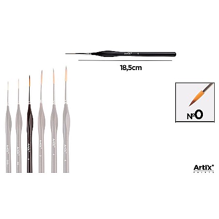 FINE ARTS&GRAPHICS - PENSULA PROFESIONALA IPB EXTRAFINA VF.SINTETIC ROTUND NR.0 MANER ERGONOMIC PP256-03