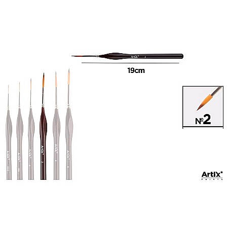 FINE ARTS&GRAPHICS - PENSULA PROFESIONALA IPB EXTRAFINA VF.SINTETIC ROTUND NR.2 MANER ERGONOMIC PP256-04